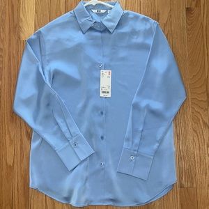 NWT satin long sleeve blouse